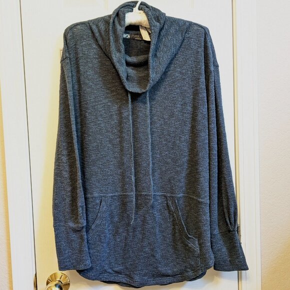 Prana Tops - Prana Frieda Pullover with Cowl Neck and Kangaroo Pocket Size Large